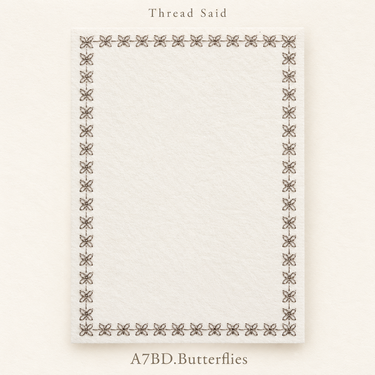 A7 Butterfly Border