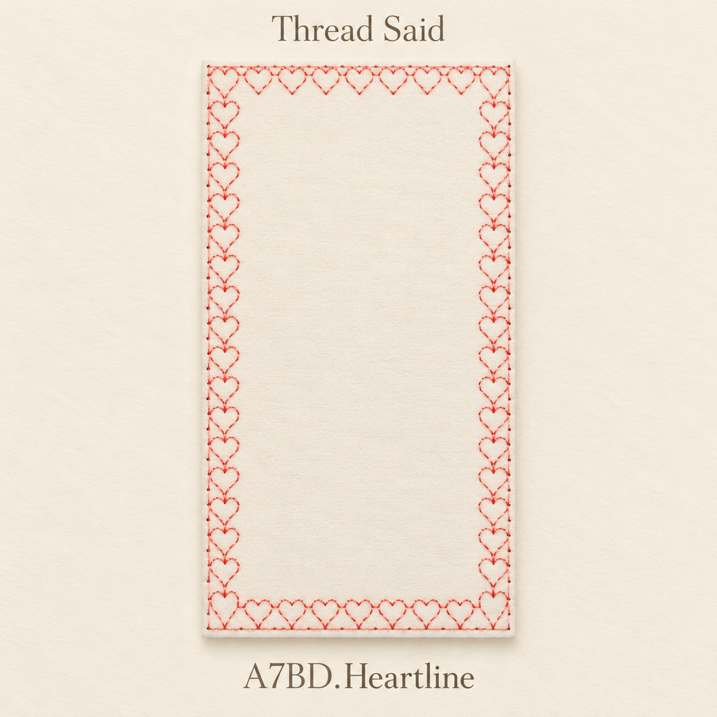 A7 Heart Border
