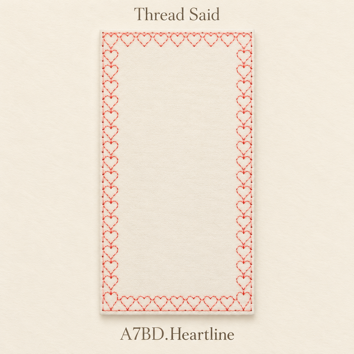 A7 Heart Border