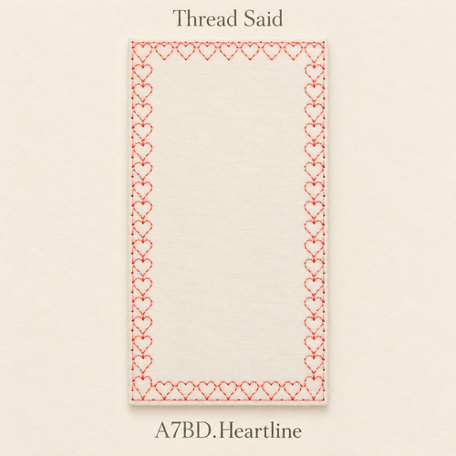 A7 Heart Border