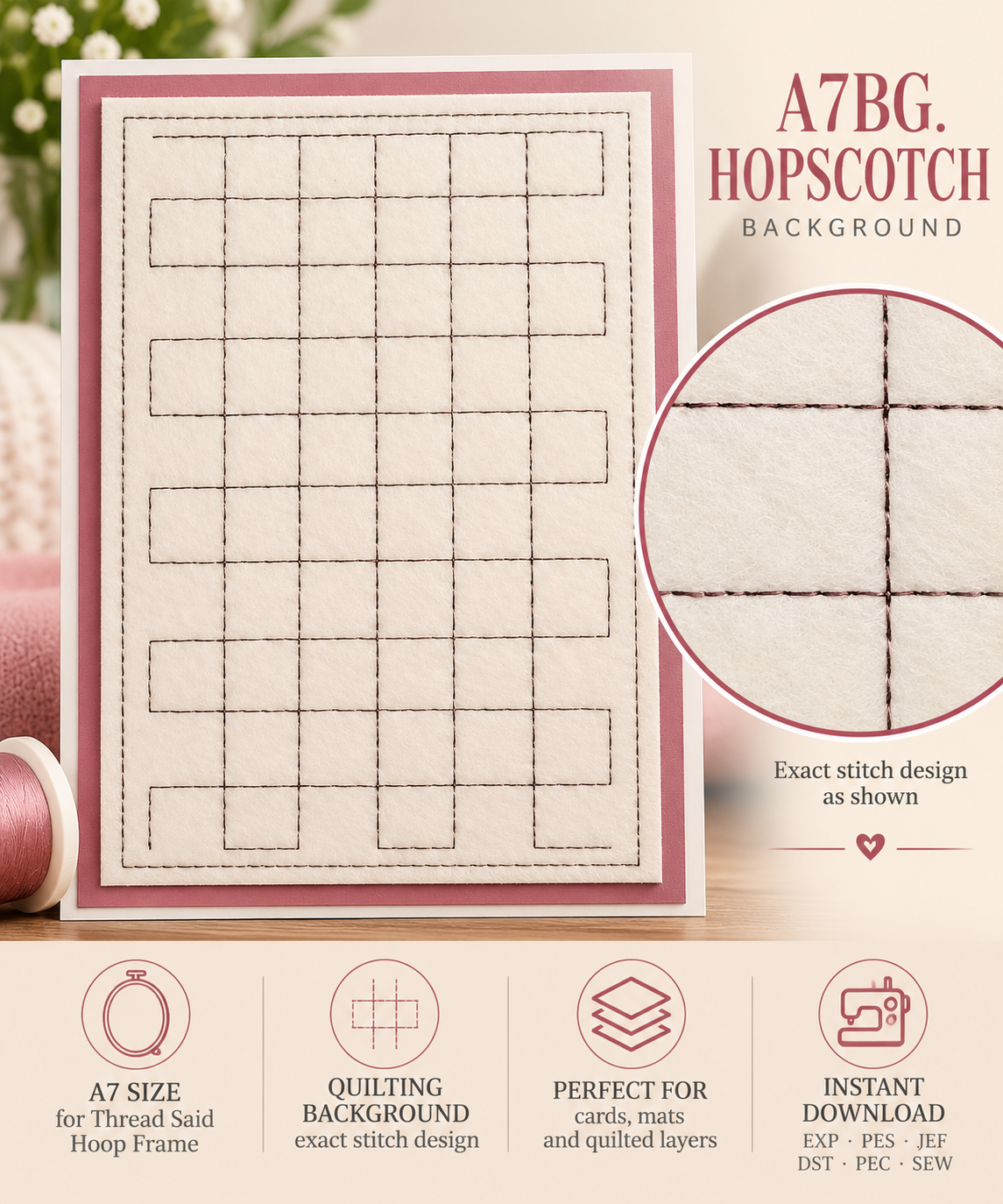 A7 Hopscotch Quilt Background
