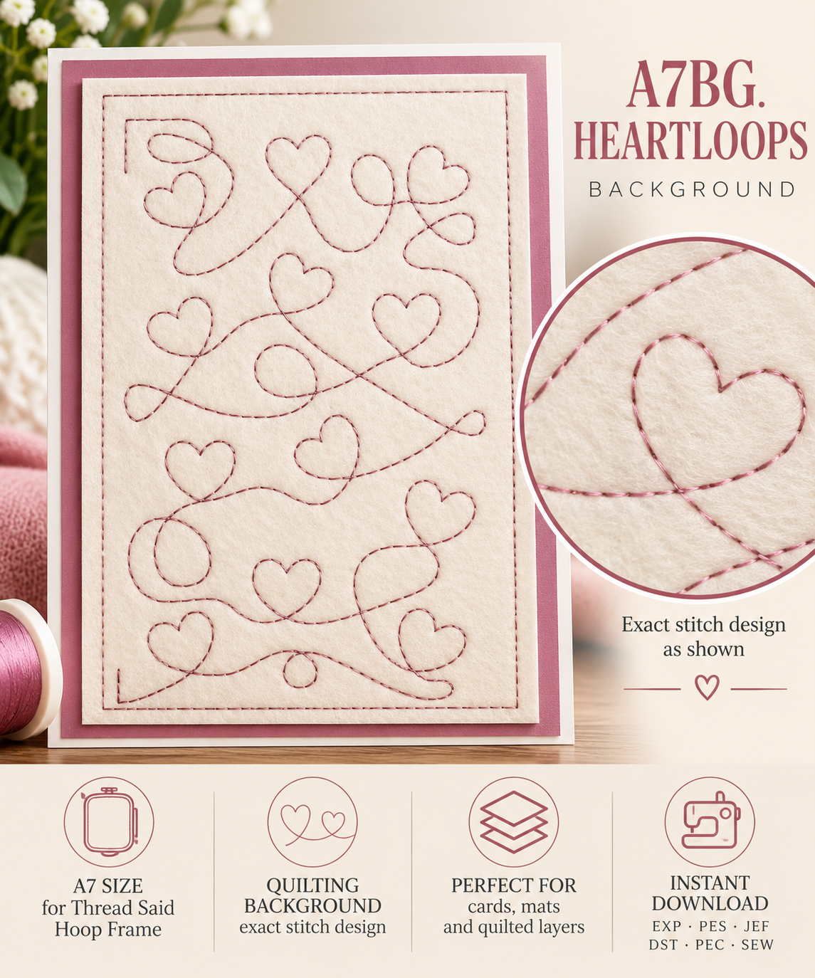A7 Heart Loops Background
