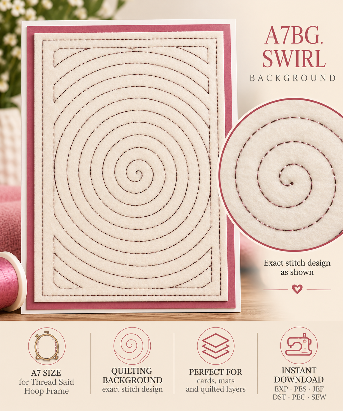 A7 SWIRL Quilt Background