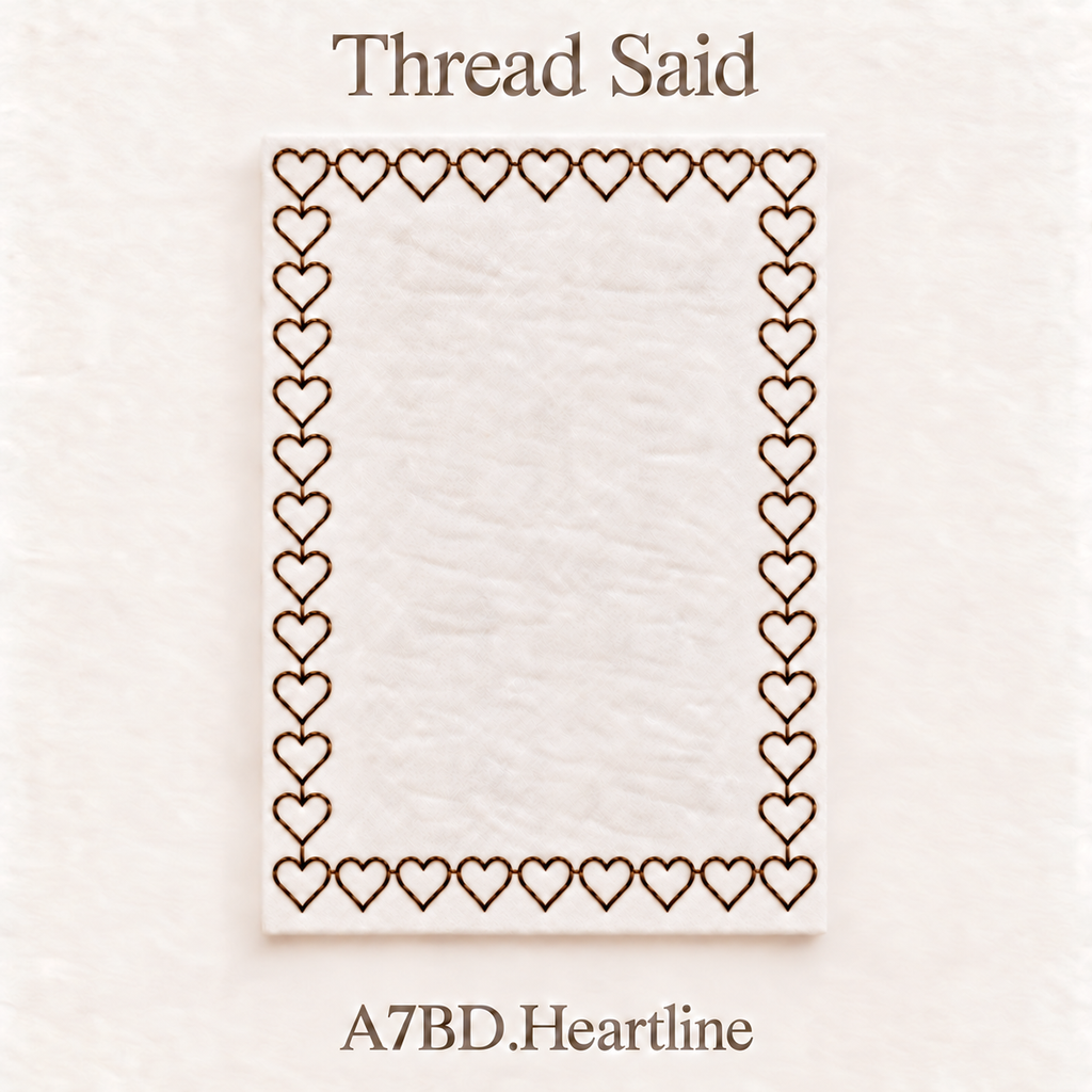 A7 Heart Border