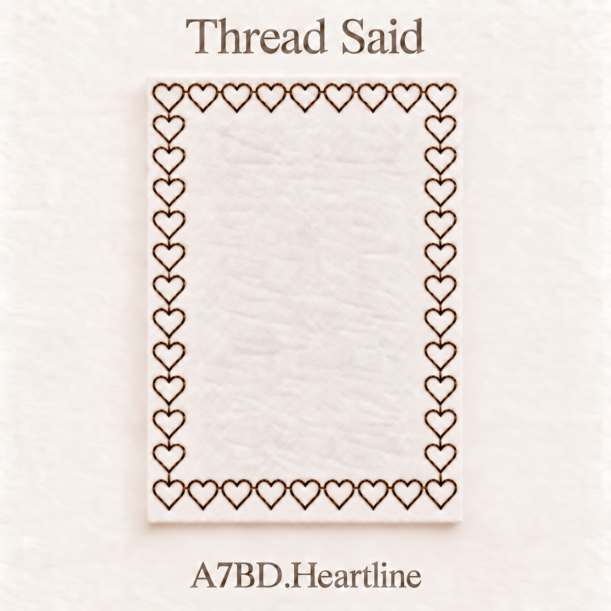 A7 Heart Border